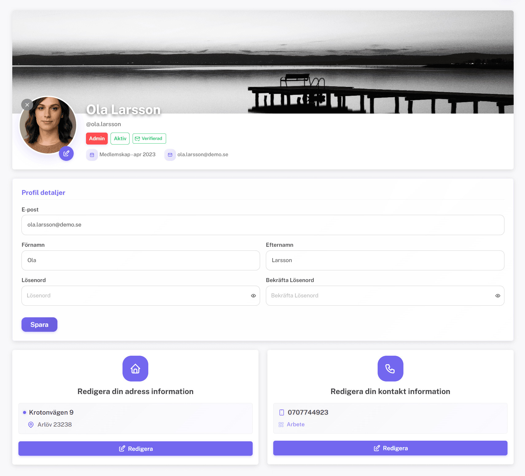Profilöversikt – Ola Larsson