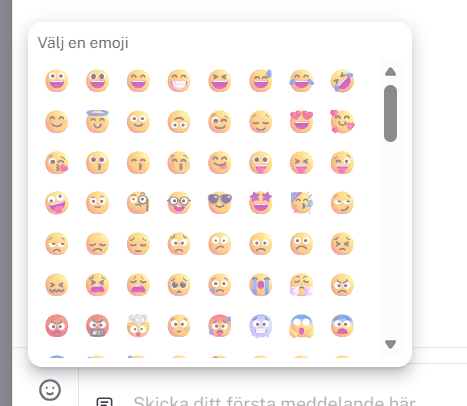 Emoji-palett – Välj en emoji